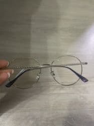 очки брендовые: Солнцезащитные очки очки, Женские, Круглые, Оправа из нержавеющей стали, Регулируемые носоупоры, Б/у — 2