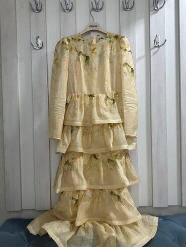 шифоновые платья для беременных: Вечернее платье, Коктейльное, Длинная модель, Шифон, С рукавами, S — 1