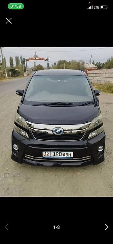 v klass: Toyota Vellfire: 2008 г., 3.5 л, Автомат, Бензин, Минивэн — 2