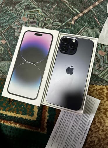 IPhone 14 Pro Max, Б/у, 512 ГБ, Deep Purple, Коробка, В рассрочку, 82 %