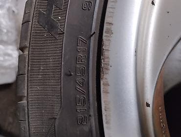 Колеса в сборе 215 / 45 / R 17, Лето, Б/у, Комплект, Легковые, Литые, отверстий - 4