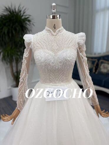 свадебное платье в стиле прованс: Свадебное платье, Со шлейфом, Атлас, Пышное, Кружево, Б/у — 10