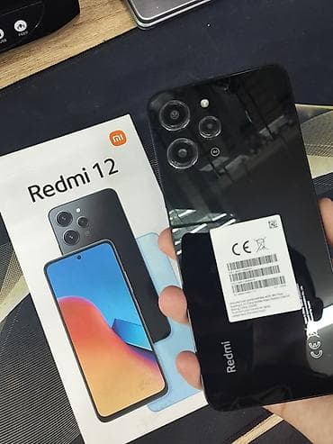 mini pc: Redmi, Redmi 12, Б/у, 256 ГБ, цвет - Черный, В рассрочку, 2 SIM — 3