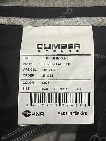 холодок брюки: Мужские лён брюки-чино Climber by Cuno - Модель: Chino Relaxed Fit — 4