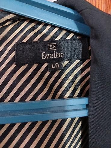 платье осенний бал: Платье Eveline, размер 40. - Цвет: черный - Силуэт: приталенный — 2