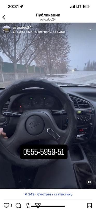 lexus es 2004: Daewoo Lanos: 1999 г., 1.5 л, Механика, Бензин, Седан — 3