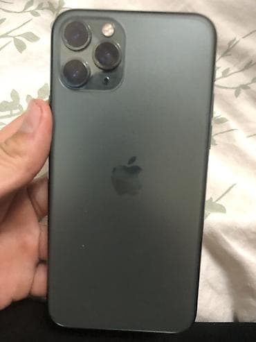 m2 pro: IPhone 11 Pro, Б/у, 256 ГБ, Matte Midnight Green, Защитное стекло, Чехол, Кабель, 100 % — 2