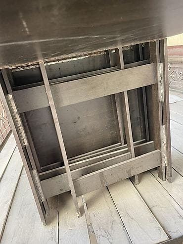 coffee table: Стол трансформер Для кухни, Стол-книжка, цвет - Коричневый — 4