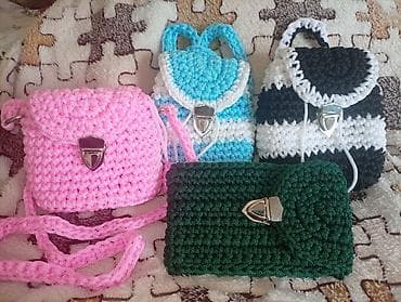 шарф снуд: Вязаные сумки и мини-рюкзаки ручной работы - Материал: плотный — 3