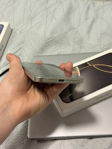 16 pro: IPhone 16 Pro Max, Б/у, 1 ТБ, Natural Titanium, Коробка, 90 % — 5