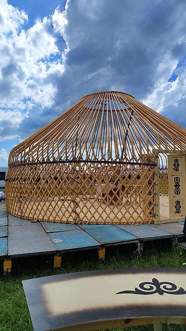 Продажа юрт: Продажа юрты, Каркас Деревянный, Более 100 баш, Диаметр: Более 8 метров — 9