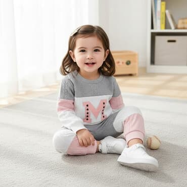 детский купальник на девочку: Джинсы и брюки, цвет - Серый, Новый — 1