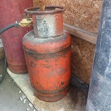 Дом и сад: Баллон для сжиженного газа (пропан/бутан), металлический, окраска — 1