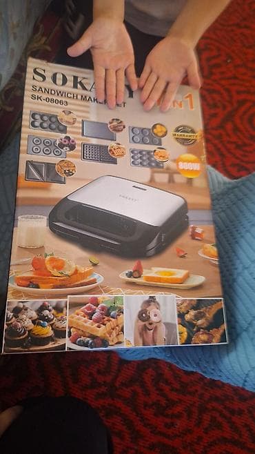 модем сайма: Продаю 7/1 вафельница пончики орешки кекс грилл сендвич бир жолу эле — 3