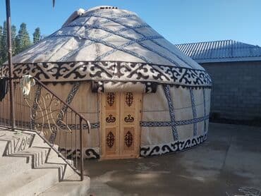 шахматы ручной работы: Юрта ручной работы (традиционная кочевая мебель/жилище) - Каркас — 1