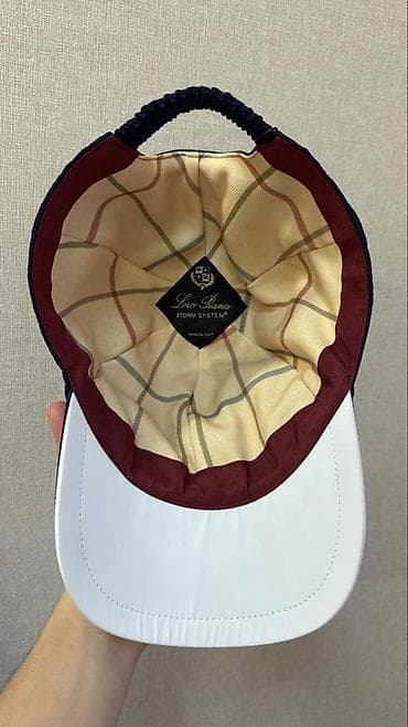 новый: Бейсболка Loro Piana Storm System - Цвет: темно‑синий, низ козырька – — 4