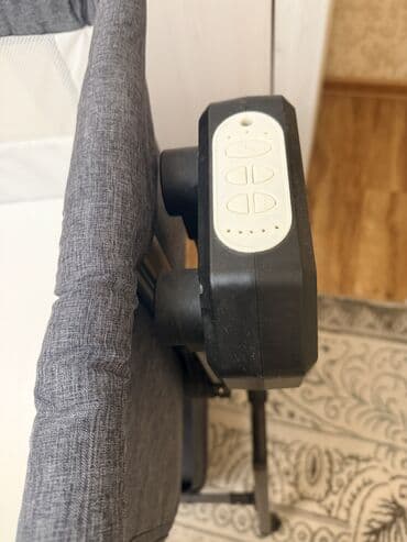 Креслолор: Балдар үчүн кошумча коюлган керебет, Колдонулган, Дөңгөлөктүү, түсү - Боз — 2