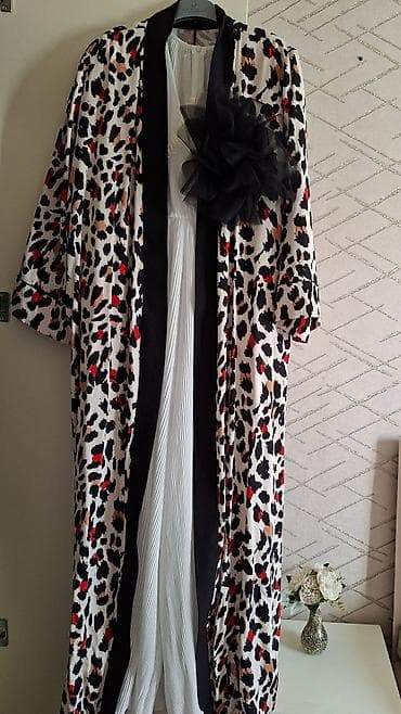 красивые пеньюары: Комплект одежды: накидка-кимоно и платье. - Накидка свободного кроя — 1