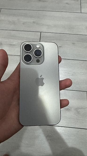 iphone 121: IPhone 15 Pro, Б/у, 256 ГБ, Natural Titanium, Кабель, 88 % — 1