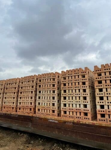 однаторгый кирпич: Тешиктүү, Бышкан кирпич, Жарым блок, 250×120×88 — 1