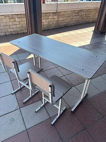 stol: Комплект парты и стула, Б/у — 4