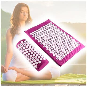 сумка для документов: Массажный коврик с подушкой в комплекте. Сумка в комплекте. Фиолетовый — 5