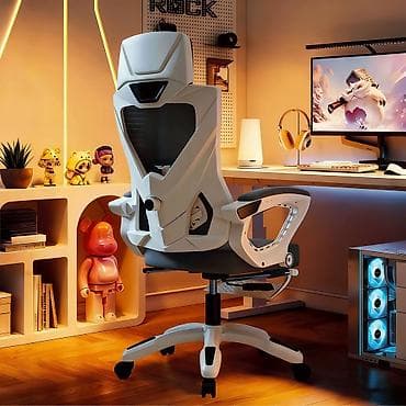 игровое: Игровое кресло, Новый, С колесиками, цвет - Белый — 1