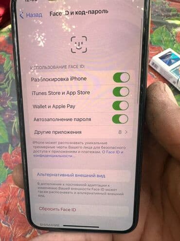 батарейка на телефон: IPhone X, Колдонулган, 256 ГБ, Каптама, 73 % — 2