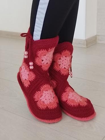 pull and beer: Домашние тапочки, 38, Новый, цвет - Красный, Самовывоз — 2