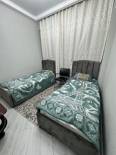 две кравати: Односпальная кровать, Б/у, С матрасом, длина - 200 см — 2