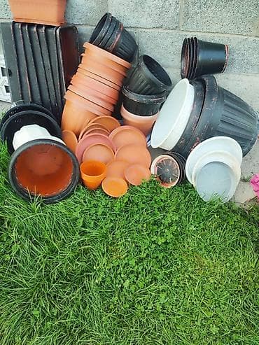 наборы кастрюль: Набор садовых горшков и поддонов - Разнообразие форм и размеров: от — 1