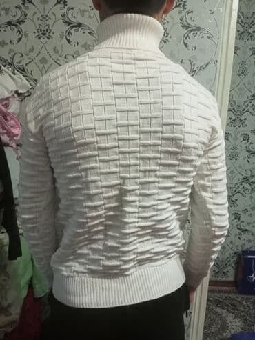 вязаный летний кардиган: Мужская зимняя водолазка как новая, один раз всего одевал, город Ош — 2