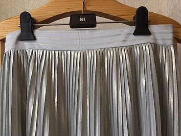 юбка mango: Плиссированная юбка с эффектом металлик Бренд: Mango Размер: M/L Цвет — 10