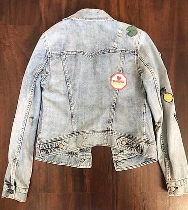 джинсовые куртки: Продаю джинсовую куртку, как новая, привозила из Стамбула — 2