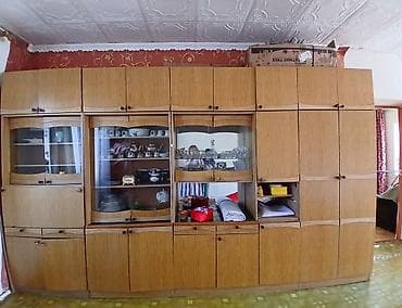 мешки б у: Гарнитур для зала, Б/у, Шкаф, Дерево, Самовывоз, цвет - Коричневый — 1