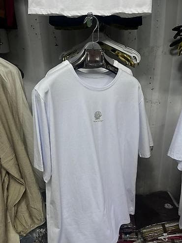 мужская розовая футболка: Белые мужские футболки с минималистичными принтами. - Цвет: белый - — 4