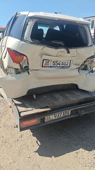 зад: Toyota ist (1-е поколение), белый хэтчбек 5 дв. Основные — 4