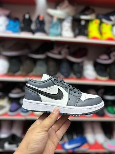 Сапоги: Кроссовки в тёмно-синем, белом и сером цветах с низким профилем — 5