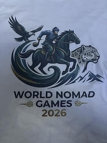 mind error: Футболка World Nomad Games 2026 -ЦЕНА 600 СОМ‼️‼️ - Белая футболка с — 4
