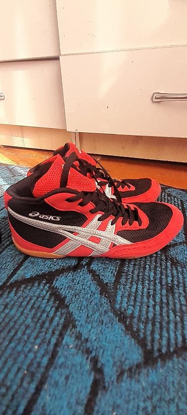 Туфли: Мужские кроссовки, 40, Asics, Б/у, цвет - Красный, Самовывоз — 2