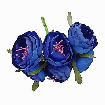 4 pot: Цветок букетик пионы из 6 ти цветочков. Роскошные декоративные бутоны — 1