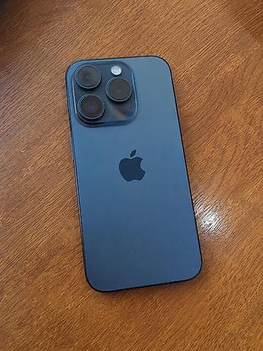 IPhone 15 Pro, Б/у, 128 ГБ, Black Titanium, Чехол, 84 %