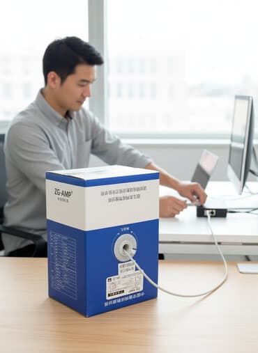 кабель 2 2 5: Белый сетевой кабель категории 5e, разработанный для передачи данных — 1