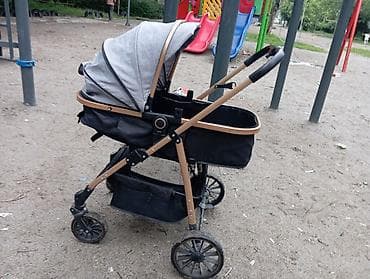 Коляски: Коляска, Другой бренд, цвет - Золотой, Б/у, Самовывоз — 4
