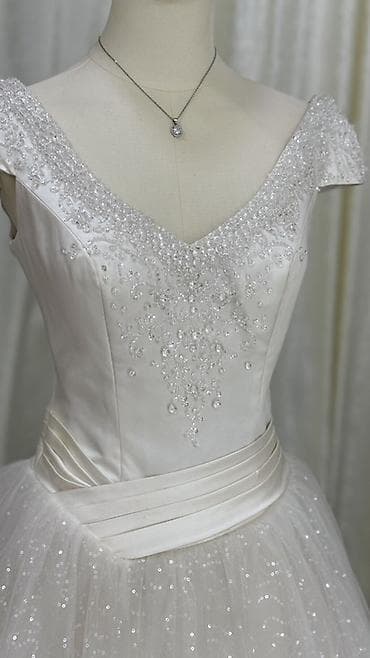 Свадебное платье принцесса (айвори/молочный) - Силуэт: пышный, с — 3