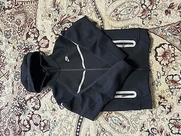 nike react: Nike Tech Fleece худи/толстовка на молнии с капюшоном, черная. Размер — 4