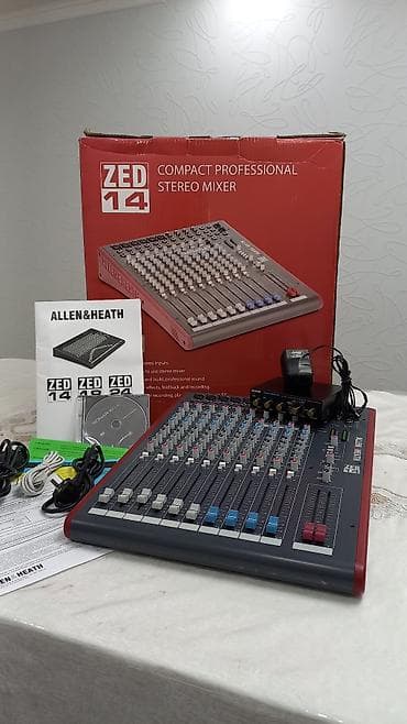 Техника жана электроника: Allen & Heath ZED‑14 — компактный профессиональный стерео-микшер — 1