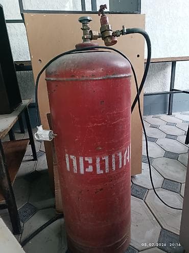 балон пропан: Баллон газовый пропановый с арматурой - Красный стальной баллон — 1