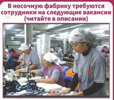 🏭 Фабрикага упаковщиктер, сорттоочулар жана үтүктөөчүлөр талап