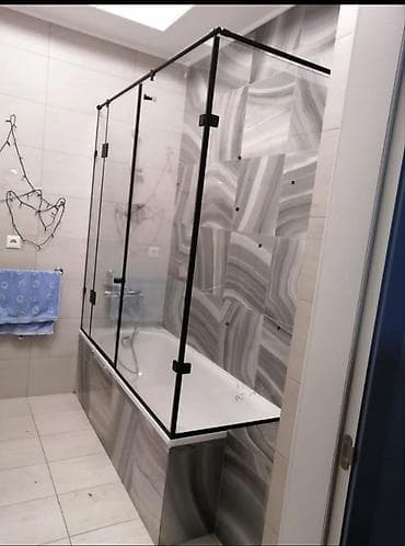 Душевые перегородки и кабины из закалённого стекла на заказ -